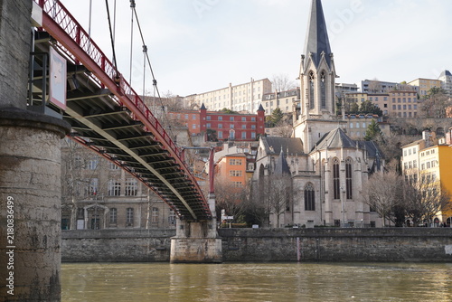Bild auf Leinwand Lyon en hiver