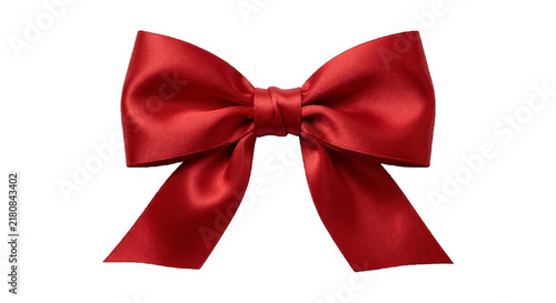Obraz w ramie red bow isolated on white background