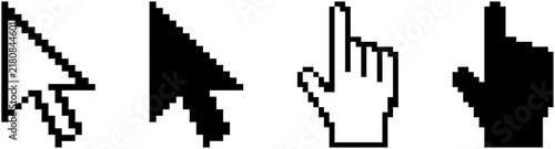 Computer mouse cursor pointers set