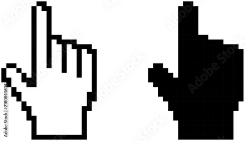 Computer mouse cursor pointers set