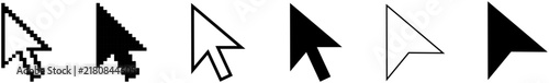 Computer mouse cursor pointers set