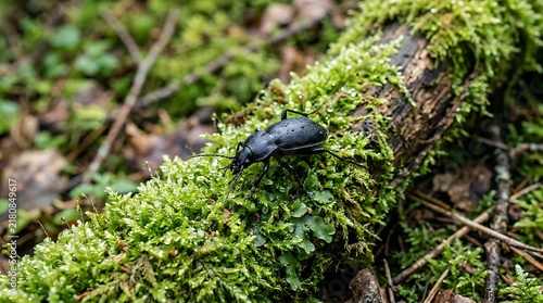 blue bug on the ground