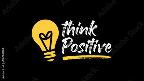 Motivational quote with a yellow lightbulb icon on a black background.