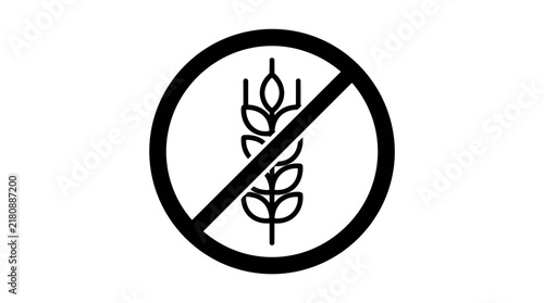 Glutenfree icon of wheat stalk