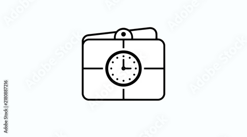 Wallet with clock icon