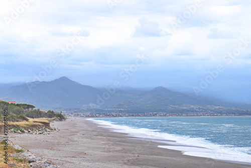 Coastal View of the Tyrrhenian Sea in Milazzo, Sicily