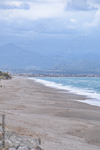 Coastal View of the Tyrrhenian Sea in Milazzo, Sicily