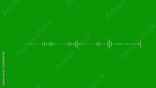 modern white audio wave animation digital frequency spectrum visualizer transparent alpha channel minimalist sound equalizer waveform music signal visualization, clean. 4k seamless motion loop