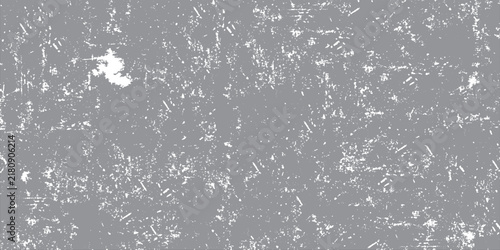 Grey abstract grunge speckle texture background with white distressed overlay pattern for design vector element.