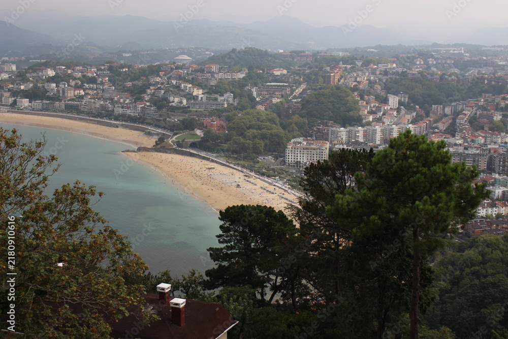 Obraz premium San Sebastian, Donostia, playa, España, Norte de España. Europa