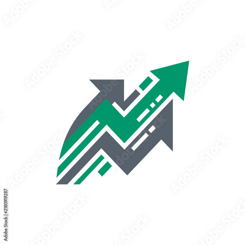 Dynamic Upward Growth Arrows Representing Success And Progress