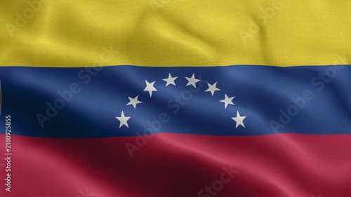 Venezuela Flag Waving Animation | Realistic 3D National Flag Loop 4K