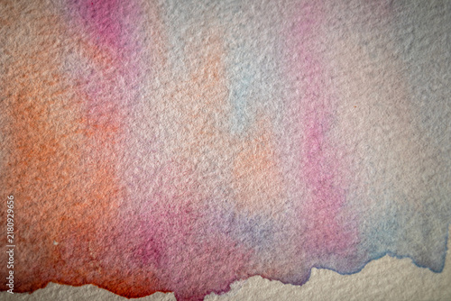 Watercolor Wash Paper Background with Soft Pigment Texture