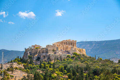 View of the Acropolis in Greece