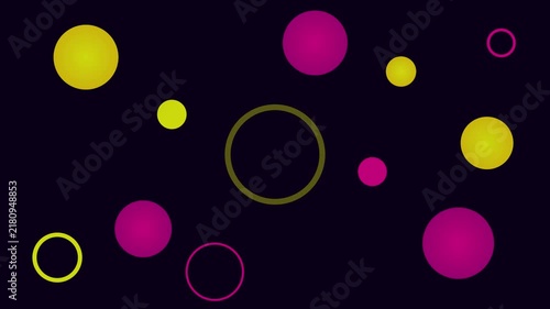 Vibrant Pop Art Yellow Pink Abstract Background