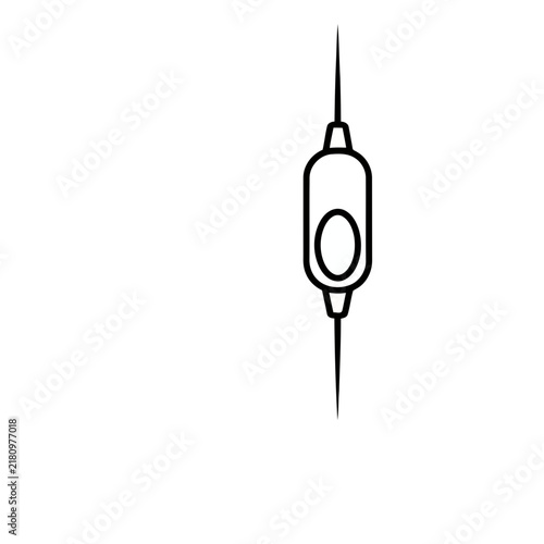 Stylized Needle and Syringe Icon