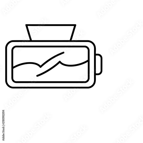 Virtual reality headset icon