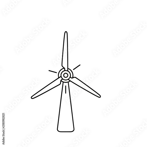 Wind turbine icon