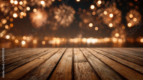 bokeh lights on fireworks background, Advertisement, Print media, Illustration, Banner, for website, copy space, for word, template, presentation