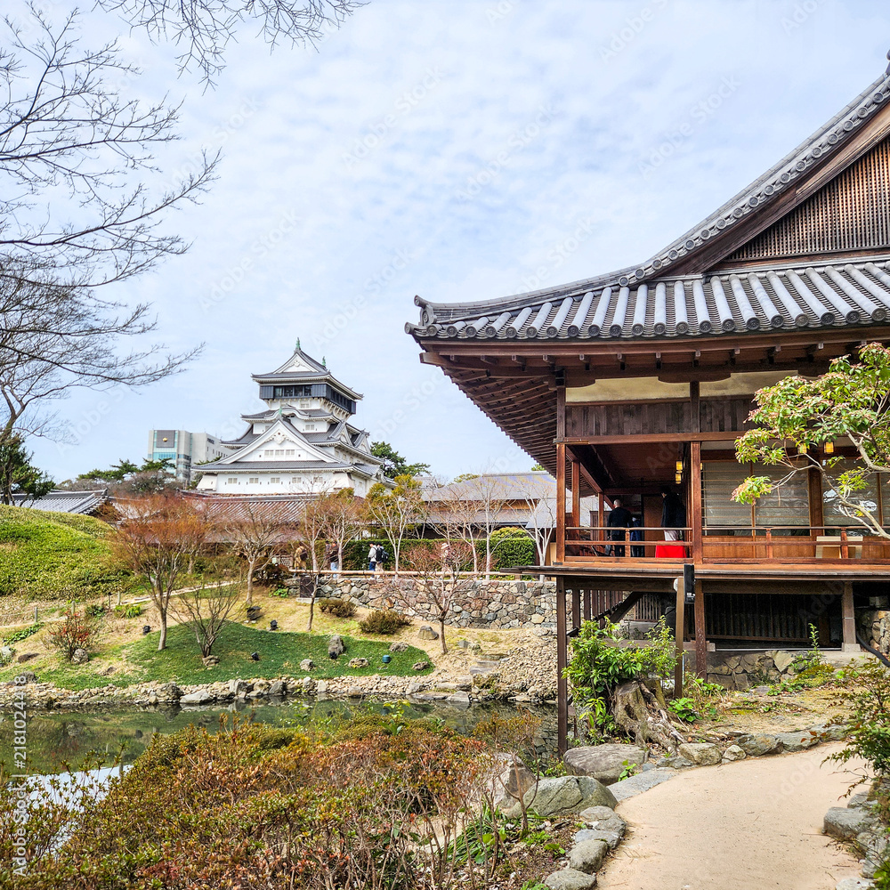 Obraz premium Kokura Castle in Kitakyushu Japan