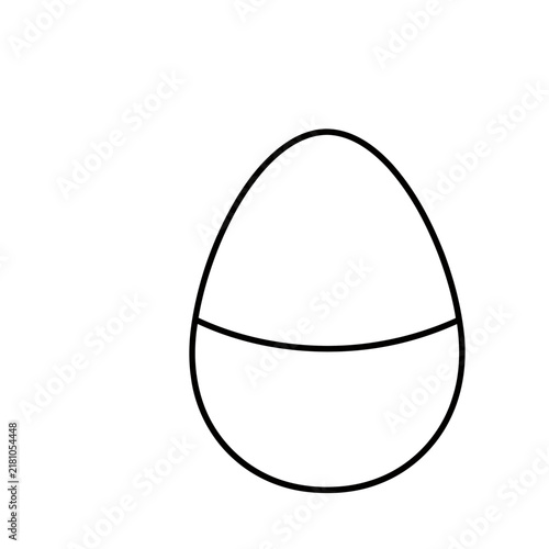 Simple egg outline