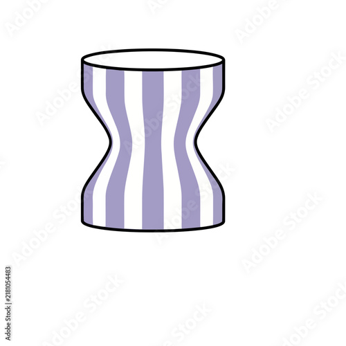 Striped Hourglass Shape