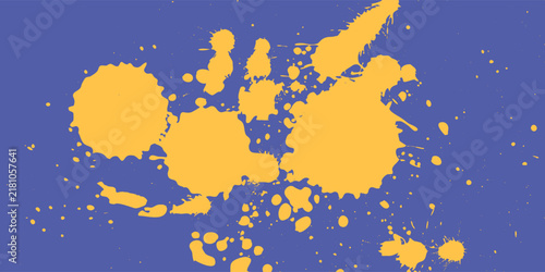Blue Yellow Halftone Speed Lines Abstract Background