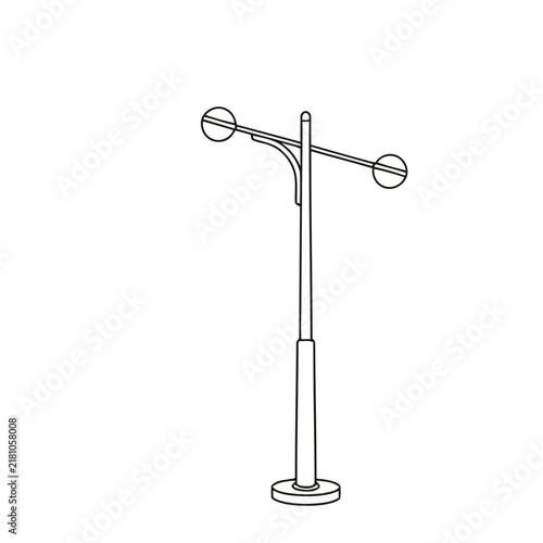 Street lamp outline