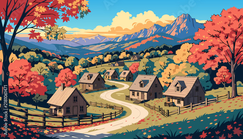 village in the mountains