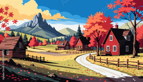 village in the mountains