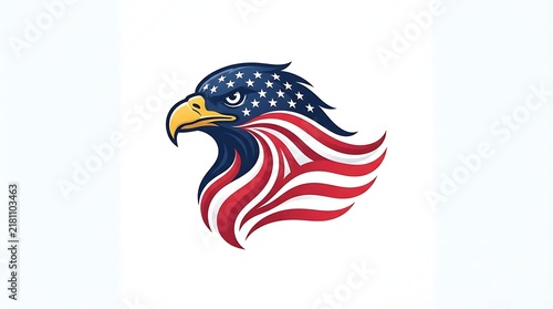 Patriotic Eagle Flag Design