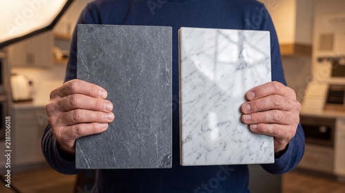 Professional Holding Contrast Black and White Marble Stone Slabs for Interior Design and Kitchen Countertop Selection