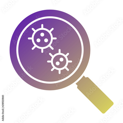 Virus Scan icon illustration. This is a vector single icon with a solid gradient style. It is suitable for various purposes, including website design, mobile app design, and logo design.