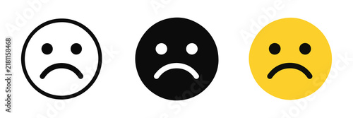 Frown Sad Face Negative Reaction Icon