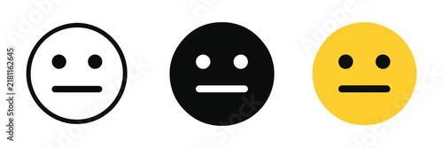 Meh Neutral Face Indifference Reaction Icon
