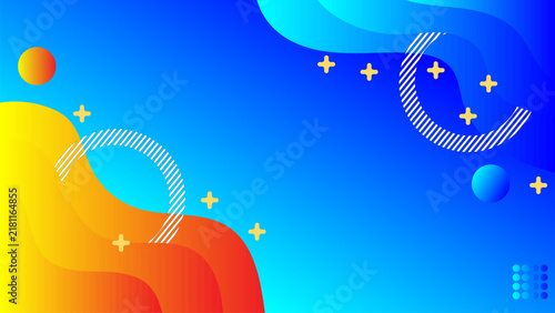 abstract background vector illustration gradient color with curves end ellipses