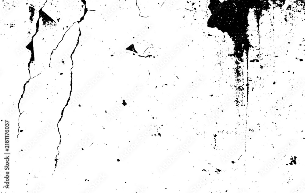 Fototapeta premium Black Paint Splatter Abstract Background. Distressed Ink Spots on White Surface