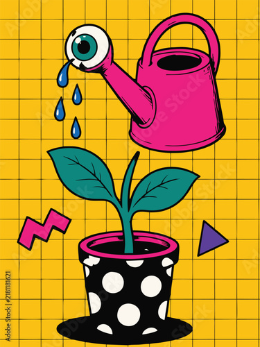 67 Colorful surreal cartoon illustrations with quirky characters