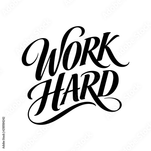 Modern Creative Typography Design with Inspirational Hand Lettering on White Background
