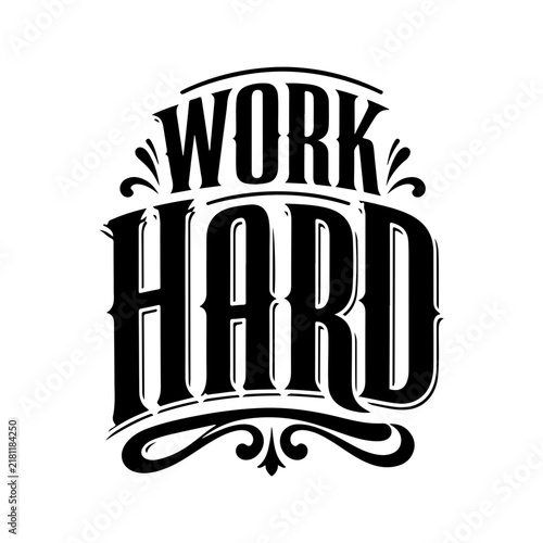 Modern Creative Typography Design with Inspirational Hand Lettering on White Background