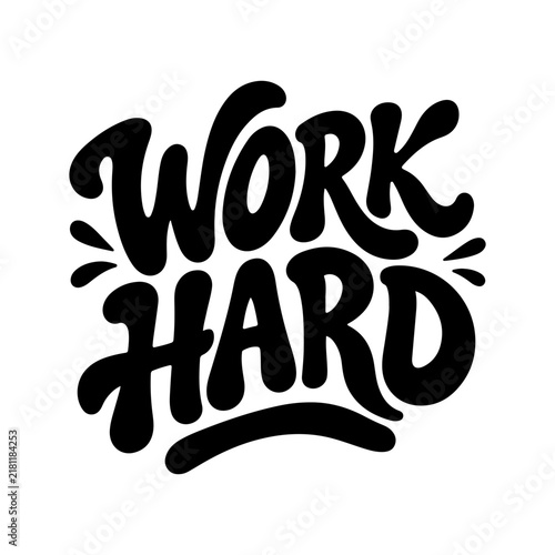 Modern Creative Typography Design with Inspirational Hand Lettering on White Background