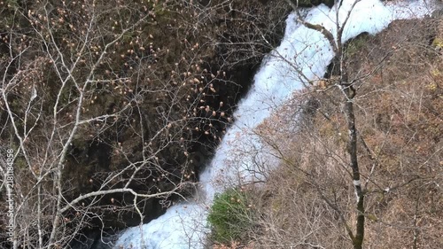 water flowing through the grass