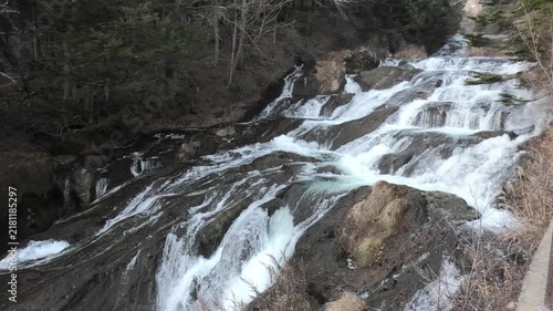 waterfall in the mountains