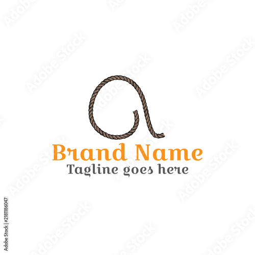 Rope made triangle Effect Letter 