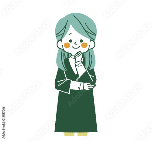 考えている女性