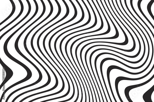 фотографія Abstract topographic contour line pattern with flowing organic curves