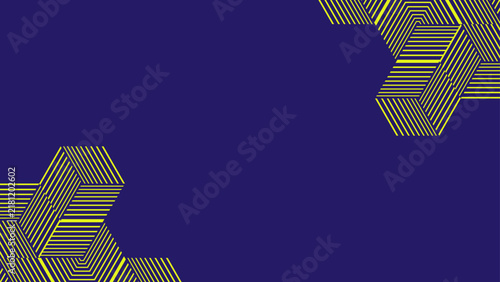 Abstract Geometric Line Pattern Background with Hexagonal Shapes and Modern Composition
