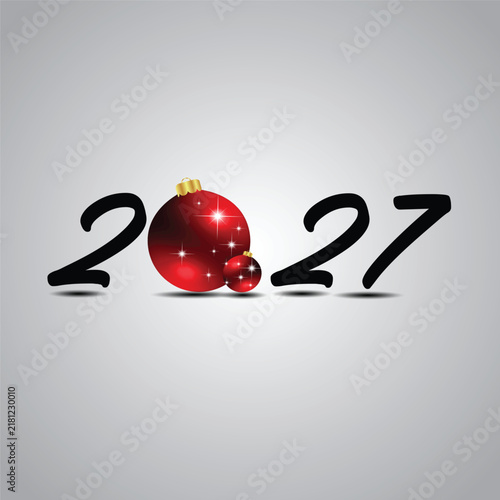2027 Happy New Year background.