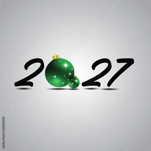2027 Happy New Year background.