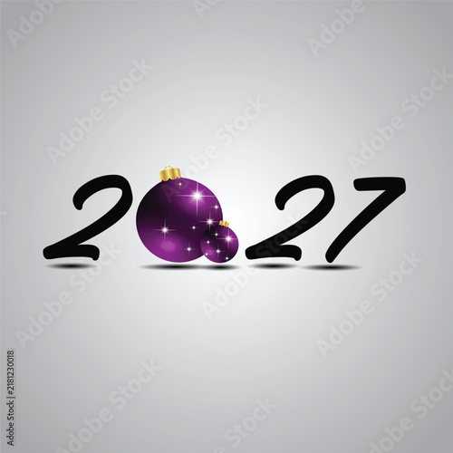 2027 Happy New Year background.